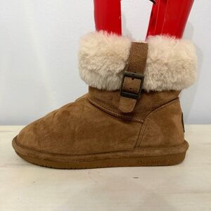 BearPaw Brown Suede Abby Ankle Boots Size 9